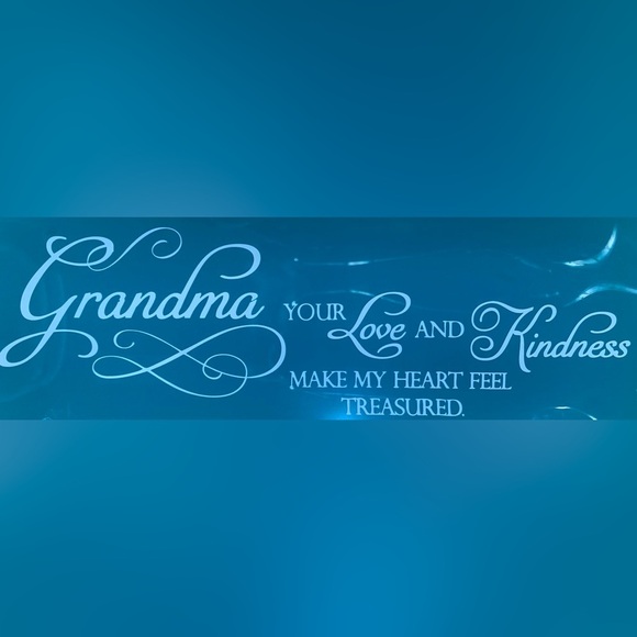 Trinket Tray Dish Grandma By Abbey Press Green Glass 4.5”X9” - Picture 2 of 3